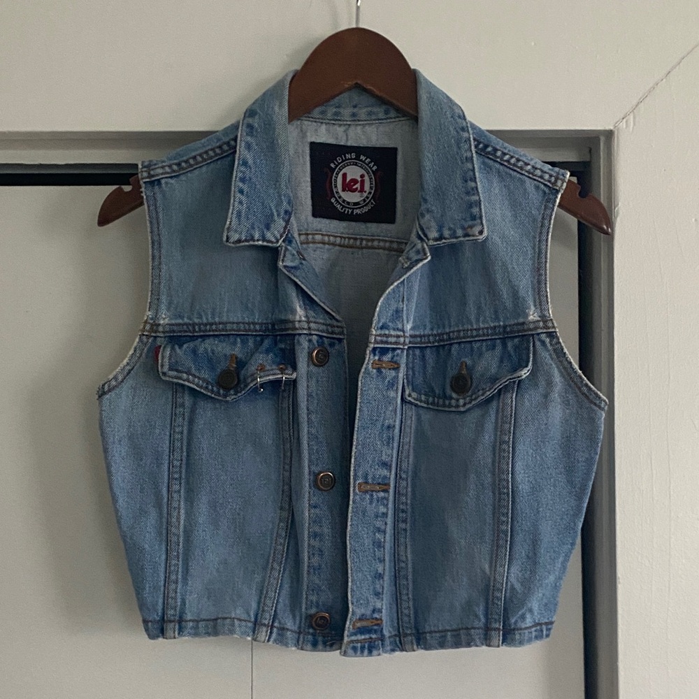 LEI Light Blue Denim Vest